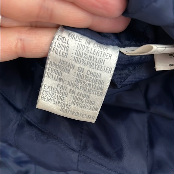 1980’s Vintage Colorblock Leather Suede Fireman Coat Hoodie Metal Clasps… - Picture 9 of 17